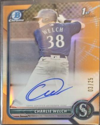 Charlie Welch [Orange Refractor] #CPA-CW