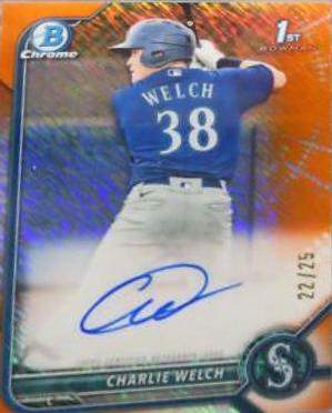 Charlie Welch [Orange Shimmer Refractor] #CPA-CW