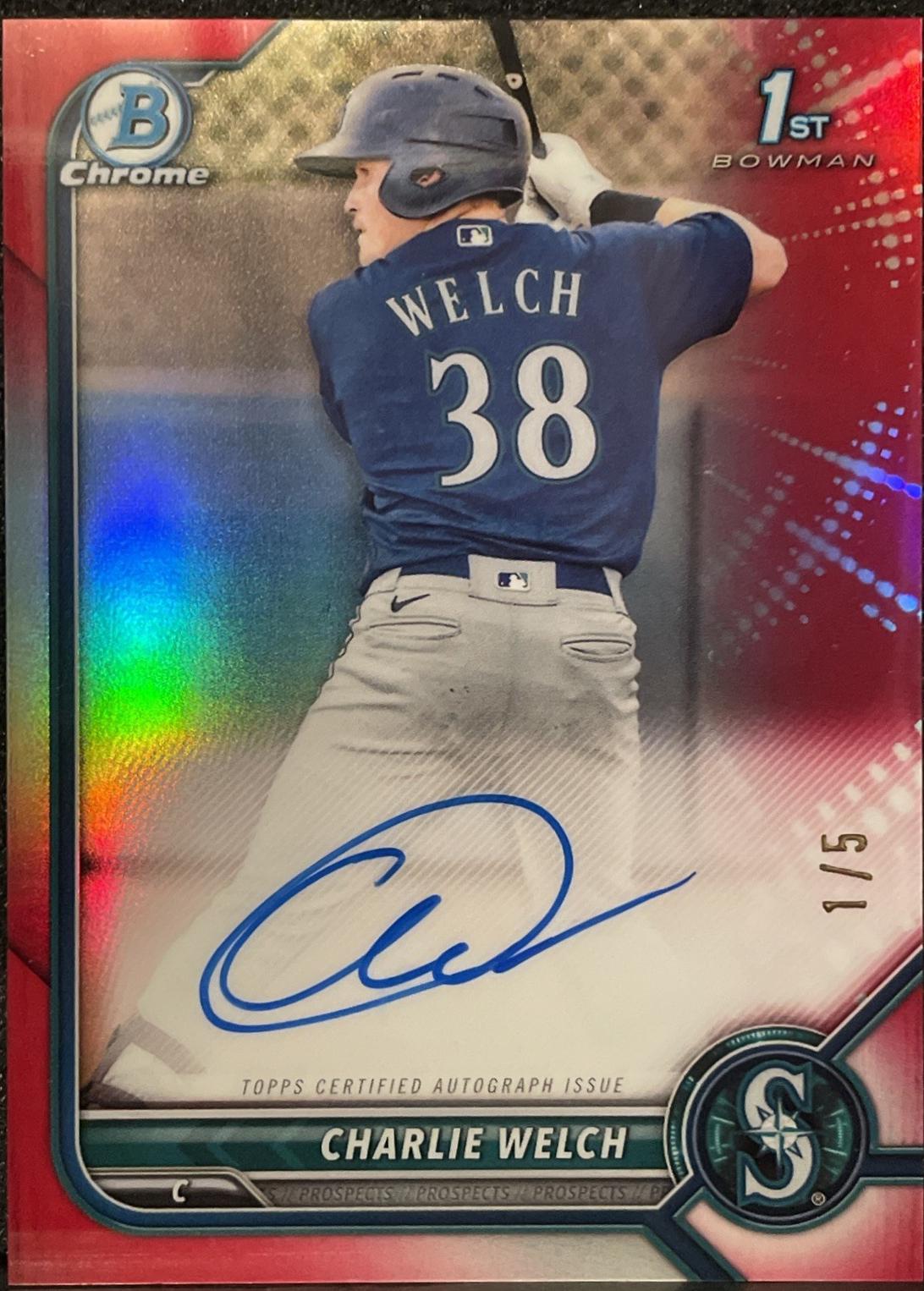 Charlie Welch [Red Refractor] #CPA-CW