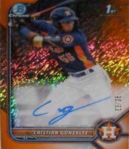 Cristian Gonzalez [Orange Shimmer Refractor] #CPA-CG