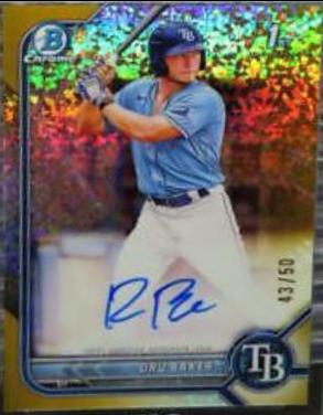 Dru Baker [Gold Mini Diamond Refractor] #CPA-DB