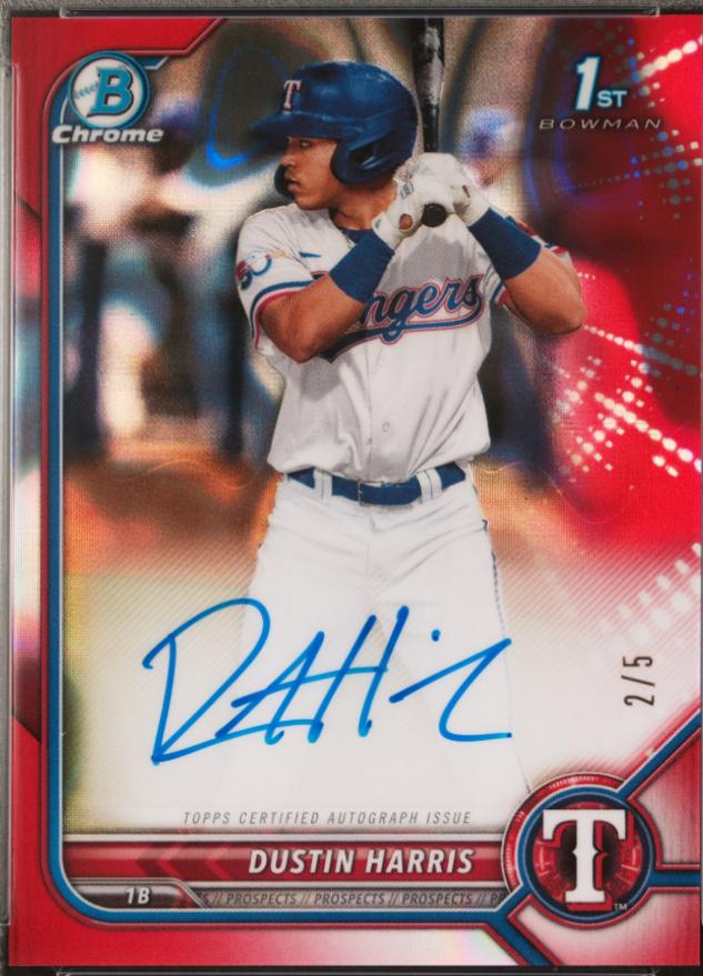 Dustin Harris [Red Lava Refractor] #CPA-DHR