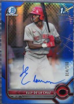 Elly De LA Cruz [Blue Refractor] #CPA-ED