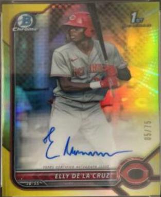 Elly De LA Cruz [Yellow Refractor] #CPA-ED