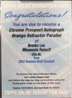Evan Lee [Orange Refractor] #CPA-EL