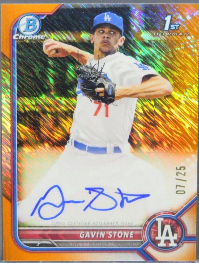 Gavin Stone [Orange Shimmer Refractor] #CPA-GS