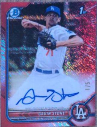 Gavin Stone [Red Shimmer Refractor] #CPA-GS