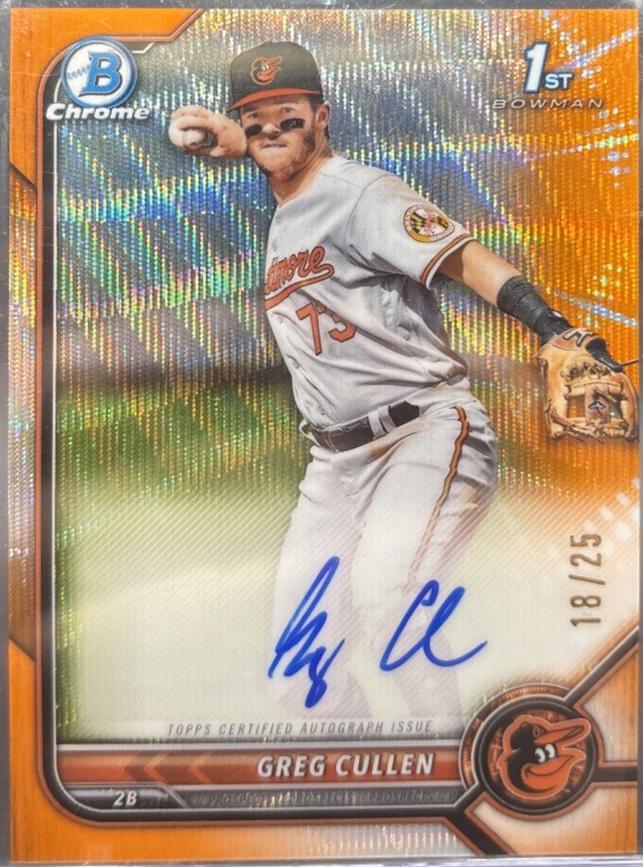 Greg Cullen [Orange Shimmer Refractor] #CPA-GC