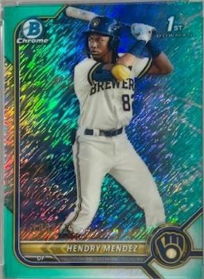 Hendry Mendez [Orange Shimmer Refractor] #CPA-HM