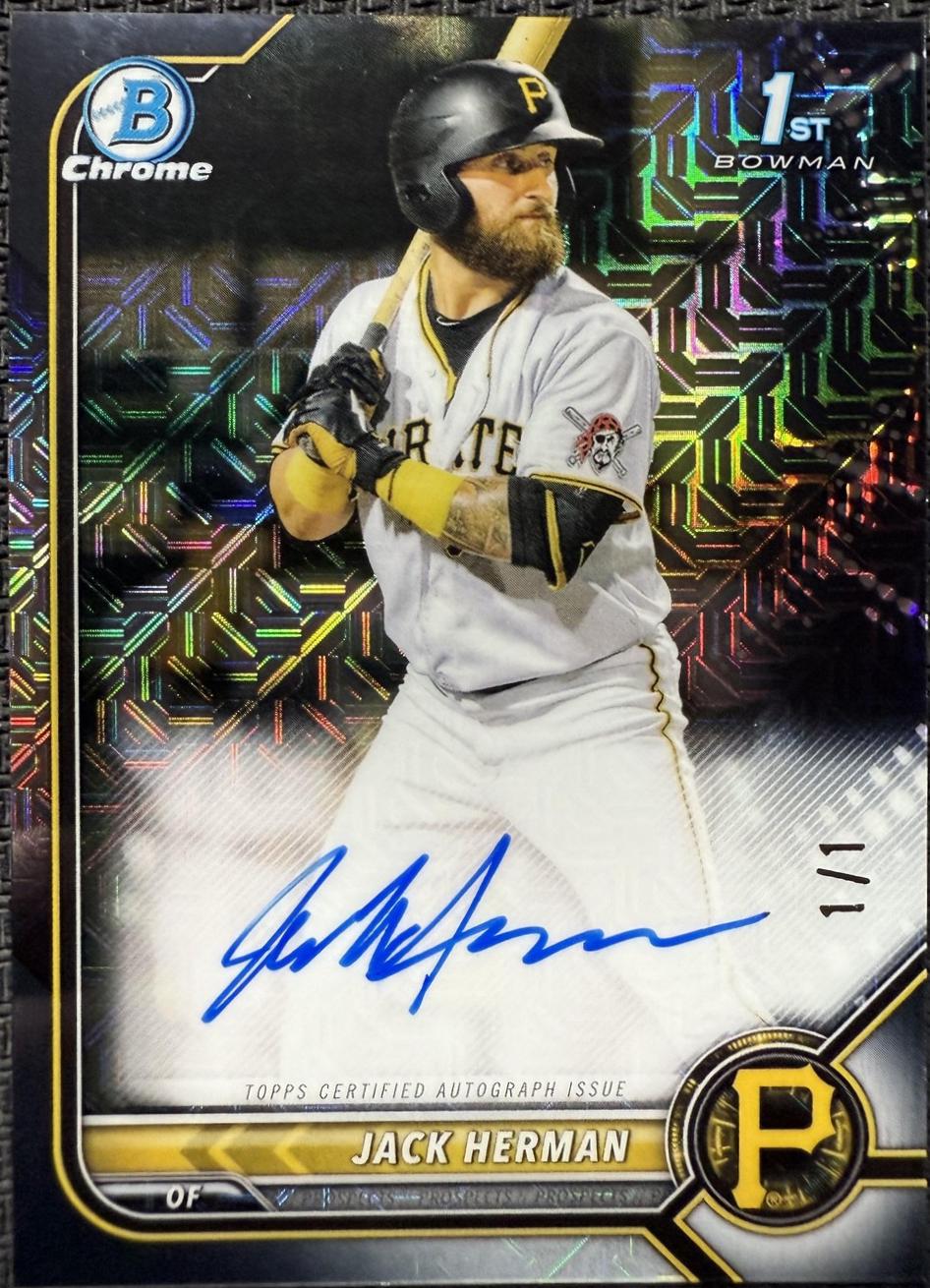 Jack Herman [Black Mojo Refractor] #CPA-JH
