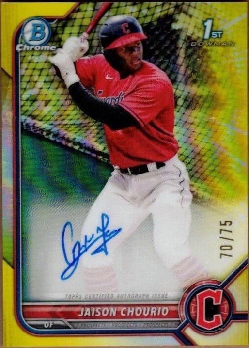 Jaison Chourio [Yellow Refractor] #CPA-JCO