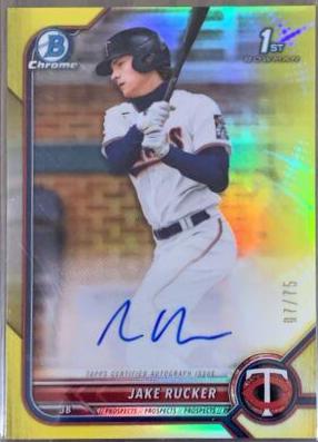 Jake Rucker [Yellow Refractor] #CPA-JRK