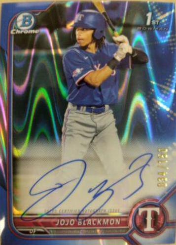 JoJo Blackmon [Blue RayWave Refractor] #CPA-JBN