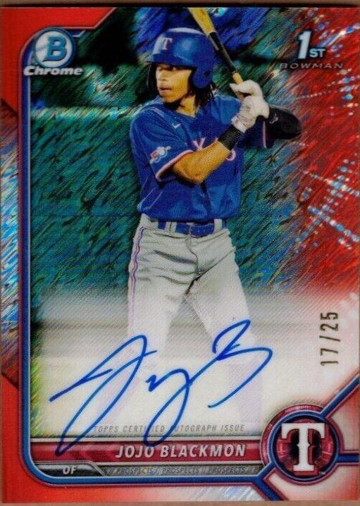 JoJo Blackmon [Orange Shimmer Refractor] #CPA-JBN