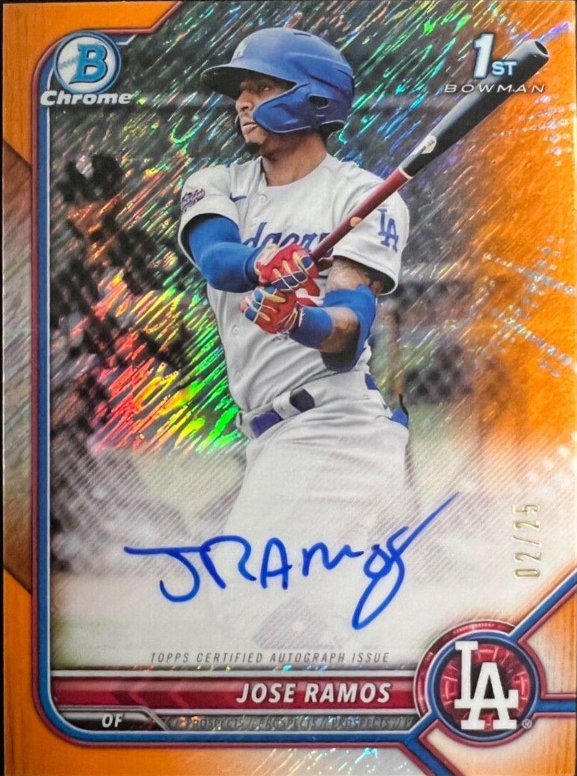 Jose Ramos [Orange Shimmer Refractor] #CPA-JRS