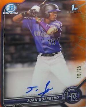 Juan Guerrero [Orange Refractor] #CPA-JGO