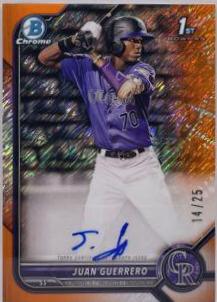 Juan Guerrero [Orange Shimmer Refractor] #CPA-JGO