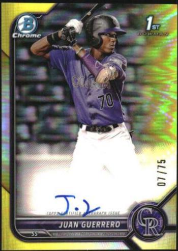 Juan Guerrero [Yellow Refractor] #CPA-JGO