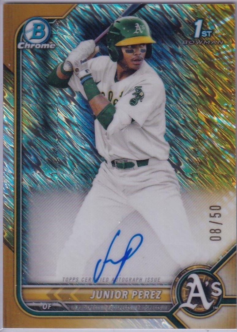 Junior Perez [Gold Shimmer Refractor] #CPA-JP