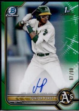Junior Perez [Green Refractor] #CPA-JP