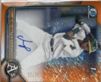 Junior Perez [Orange Shimmer Refractor] #CPA-JP