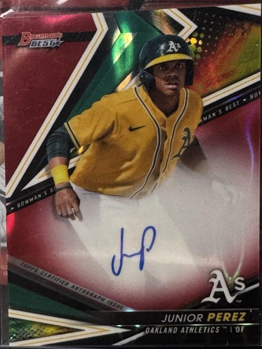 Junior Perez [Red Refractor] #CPA-JP