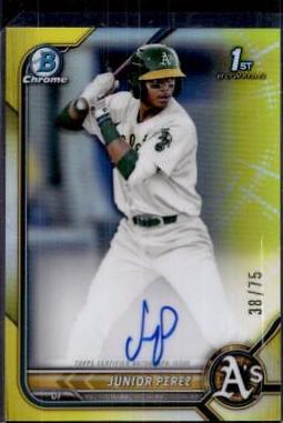 Junior Perez [Yellow Refractor] #CPA-JP