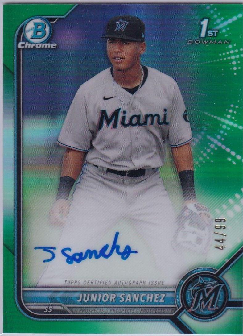Junior Sanchez [Green Refractor] #CPA-JSZ