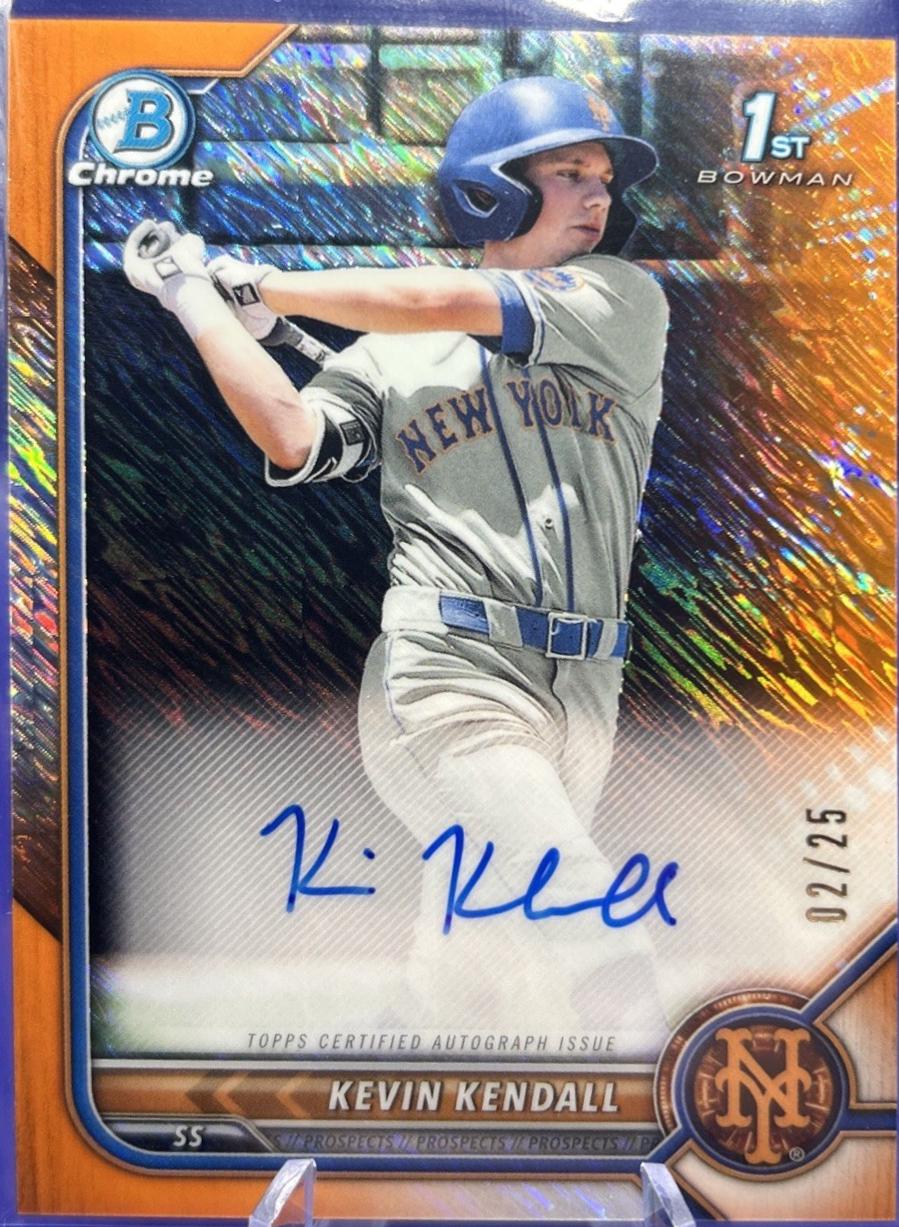 Kevin Kendall [Orange Shimmer Refractor] #CPA-KK