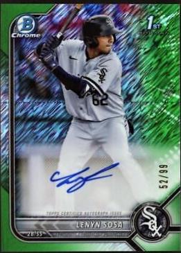 Lenyn Sosa [Green Shimmer Refractor] #CPA-LS