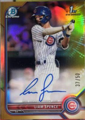 Liam Spence [Gold Refractor] #CPA-LS