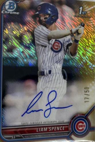 Liam Spence [Gold Shimmer Refractor] #CPA-LS