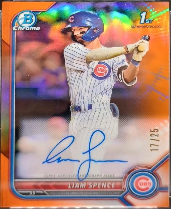 Liam Spence [Orange Wave Refractor] #CPA-LS