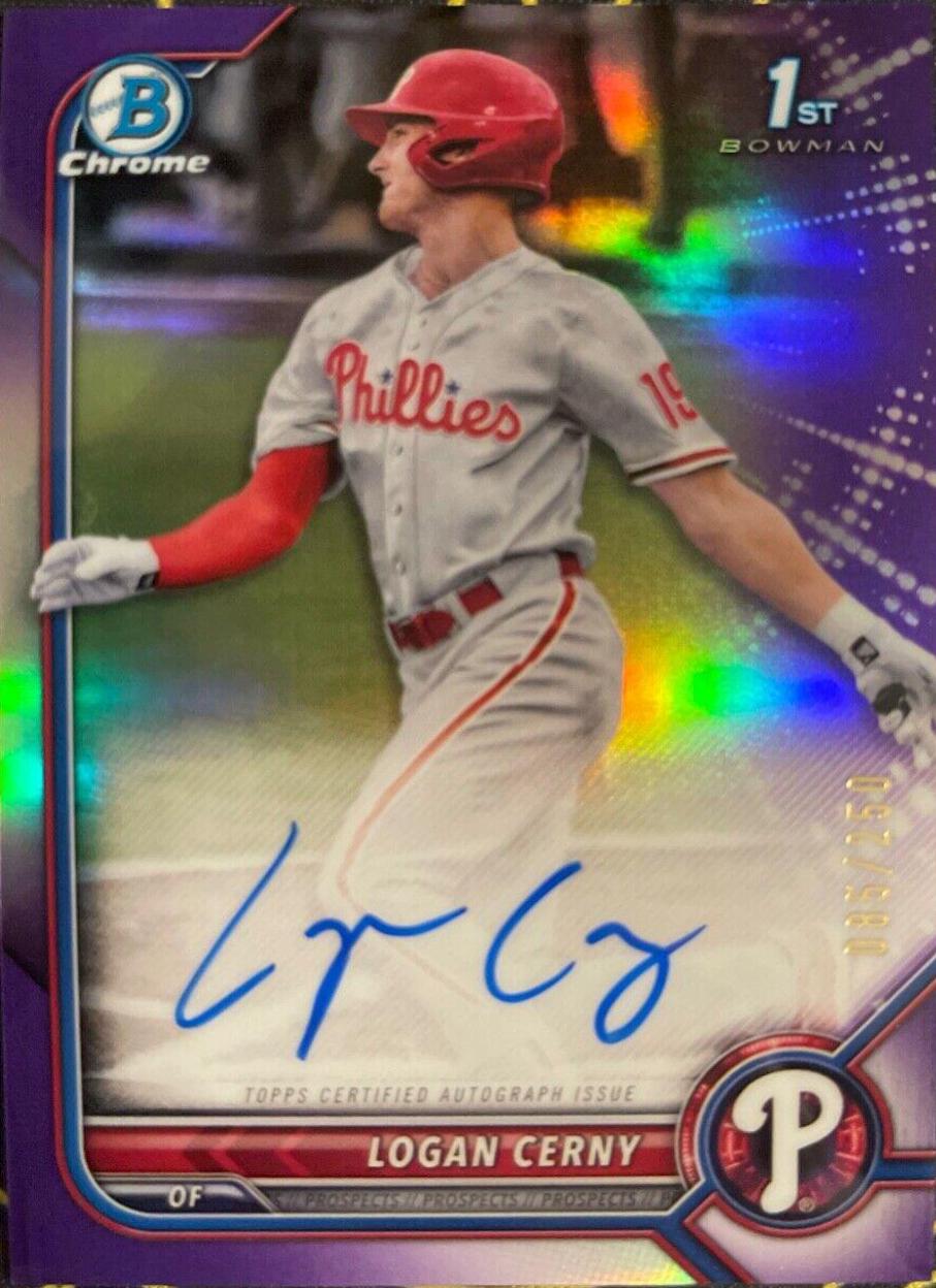 Logan Cerny [Purple Refractor] #CPA-LC