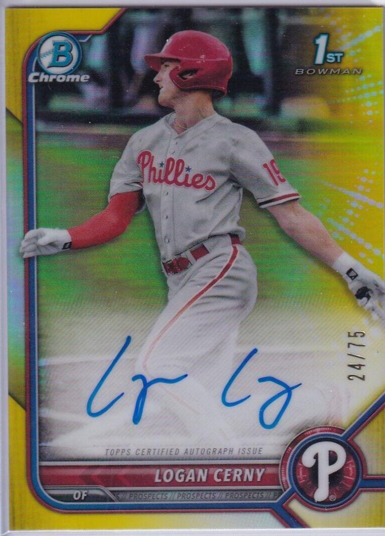 Logan Cerny [Yellow Refractor] #CPA-LC