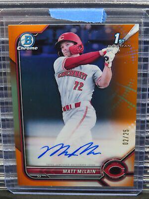 Matt McLain [Orange Refractor] #CPA-MM