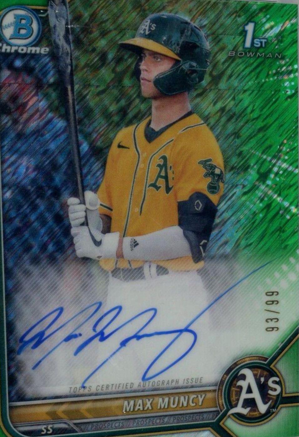 Max Muncy [Green Shimmer Refractor] #CPA-MMU