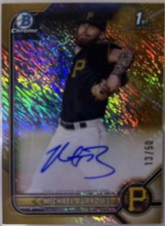 Michael Burrows [Gold Shimmer Refractor] #CPA-MB