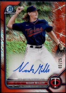 Noah Miller [Orange Shimmer Refractor] #CPA-NM