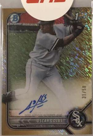 Oscar Colas [Gold Shimmer Refractor] #CPA-OCS