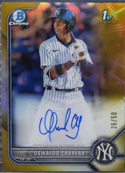 Oswaldo Cabrera [Gold Refractor] #CPA-OC