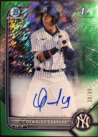 Oswaldo Cabrera [Green Refractor] #CPA-OC