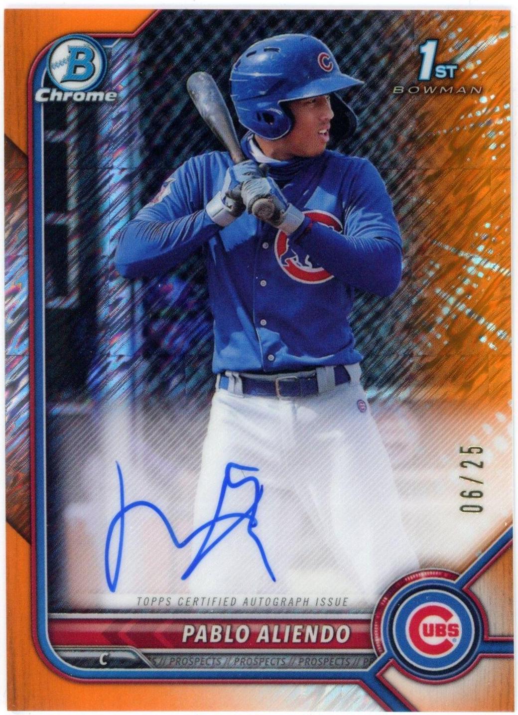 Pablo Aliendo [Orange Shimmer Refractor] #CPA-PA