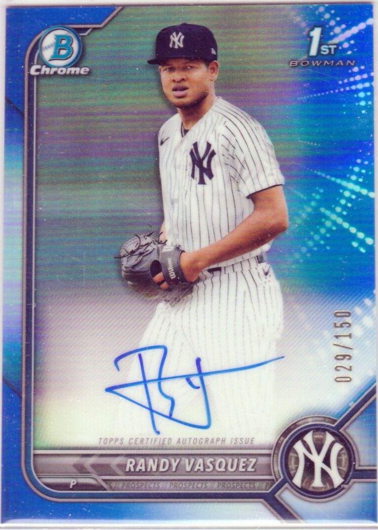 Randy Vasquez [Blue Refractor] #CPA-RV