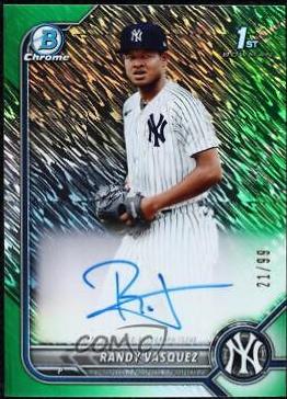Randy Vasquez [Green Shimmer Refractor] #CPA-RV