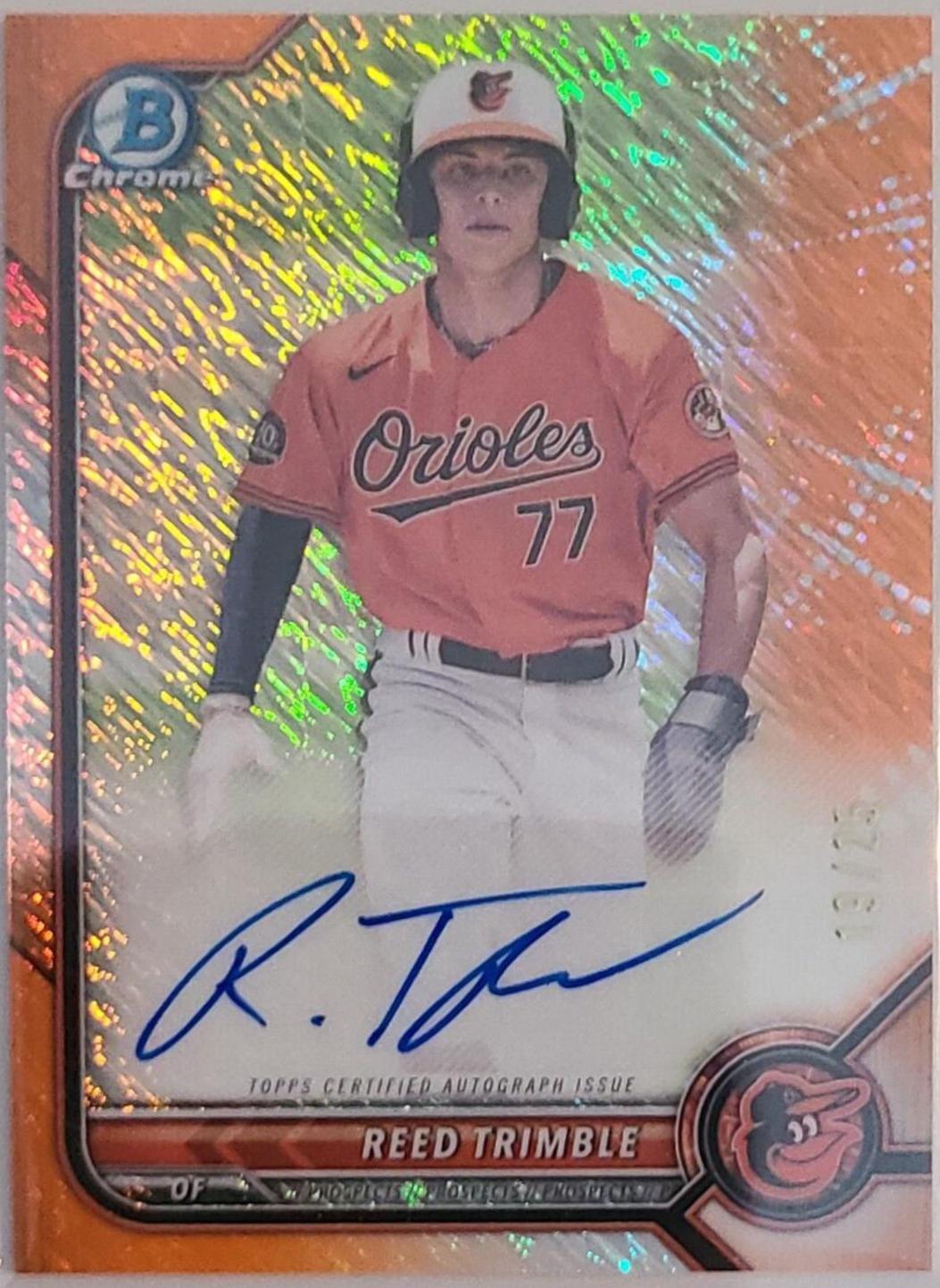 Reed Trimble [Orange Shimmer Refractor] #CPA-RT