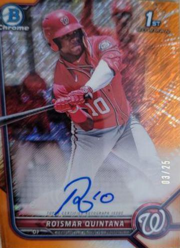 Roismar Quintana [Orange Shimmer Refractor] #CPA-RQ