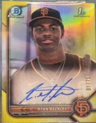 Ryan Reckley [Yellow Refractor] #CPA-RR