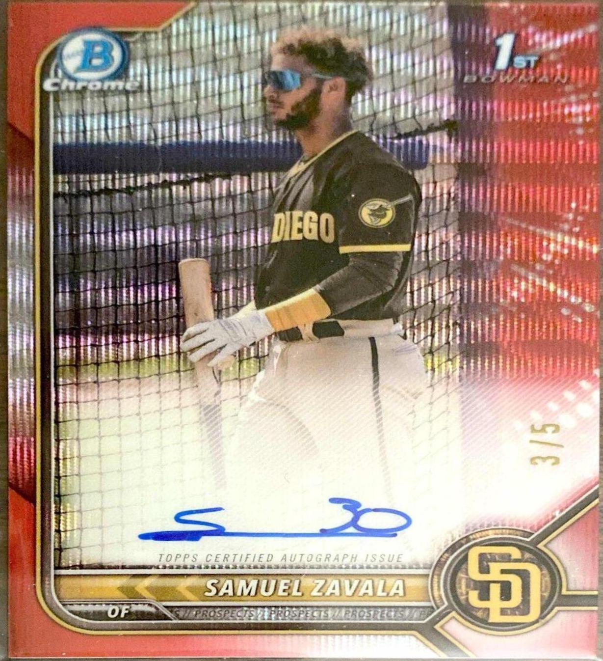 Samuel Zavala [Red Shimmer Refractor] #CPA-SZ