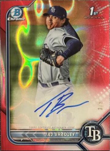 Taj Bradley [Red Lava Refractor] #CPA-TB